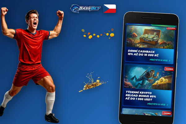 Hráč zadává bonus kód BASSCZ7 v mobilní aplikaci Bassbet Casino Casino
