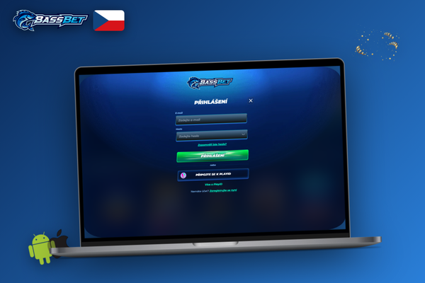 Poštovní schránka s ověřovacím e-mailem po dokončení registrace v Bassbet Casino Casino