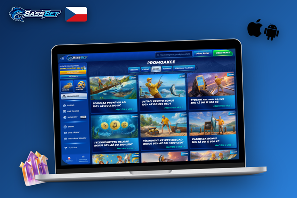 Ruka s občanským průkazem u notebooku – podmínky způsobilosti Bassbet Casino Casino bonus bez vkladu