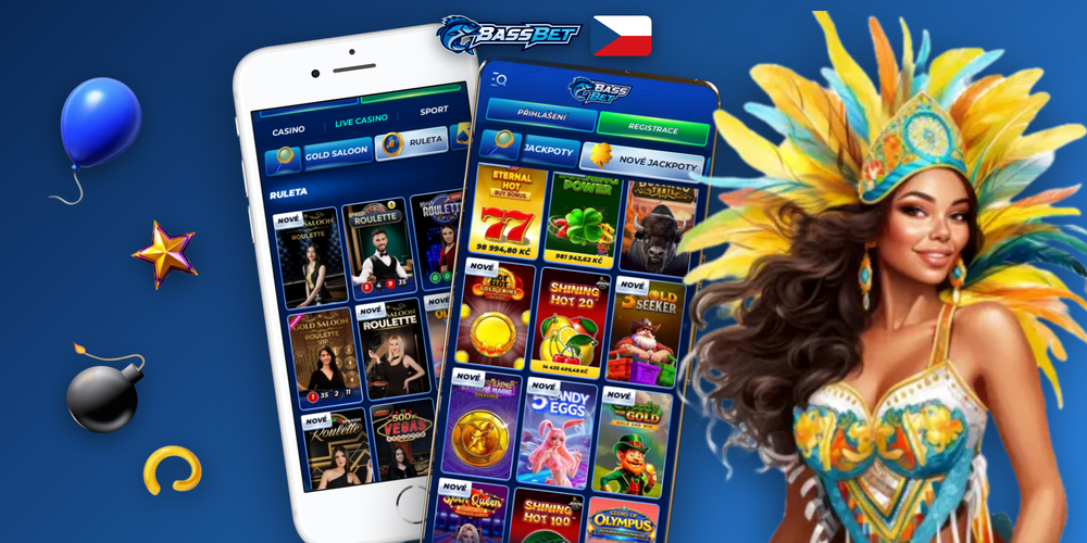 Bassbet Casino Casino aplikace s herním lobby, live casino stolem a sportovními sázkami